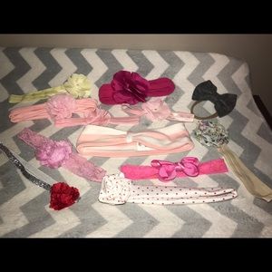 ( Lot ) Baby Girl Hair Band Hair Bows ( 12 bows )